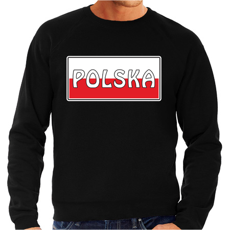 Polen / Polska landen sweater zwart heren