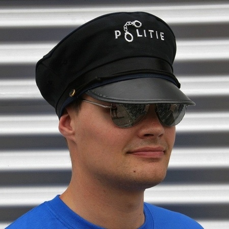 Police accessories cap and glasses