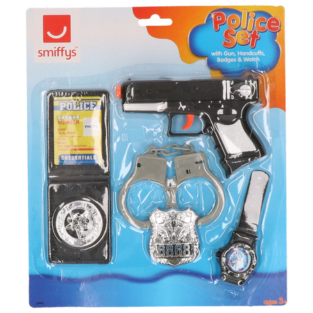 Police toy tool belt and hat set 5 pieces for children