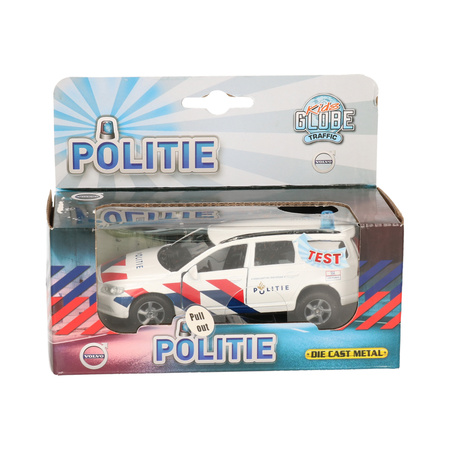 Politie Volvo V70 speelgoed auto 14 cm