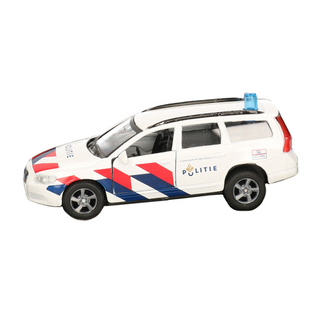Politie Volvo V70 speelgoed auto 14 cm
