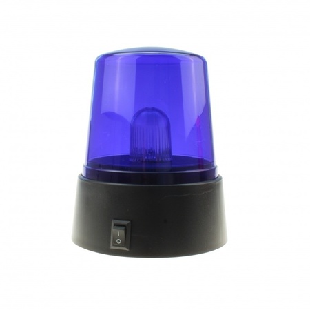 Politie zwaailamp/zwaailicht met blauw LED licht 11 cm