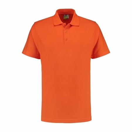 Poloshirt basic oranje