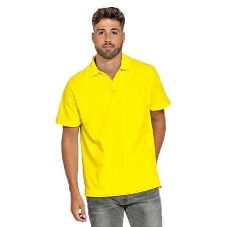 Poloshirt heren geel