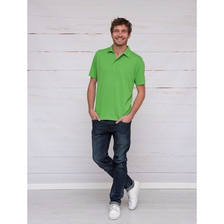 Poloshirts in Lime green