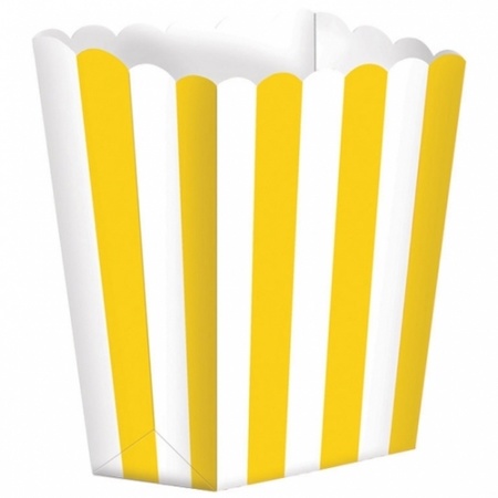 Popcorn bakjes geel 10 stuks