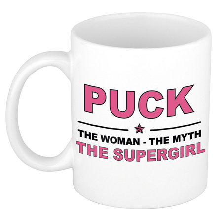 Puck The woman, The myth the supergirl cadeau koffie mok / thee beker 300 ml
