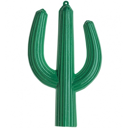PVC Mexicaanse thema decoratie 3D cactus 62 x 37 cm