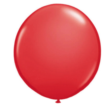 Qualatex mega ballon 90 cm diameter rood
