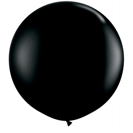 Qualatex mega ballon 90 cm diameter zwart