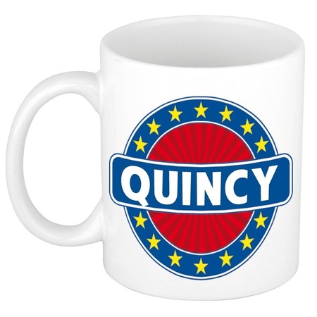 Quincy naam koffie mok / beker 300 ml