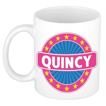 Quincy naam koffie mok / beker 300 ml