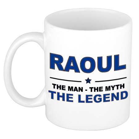 Raoul The man, The myth the legend cadeau koffie mok / thee beker 300 ml
