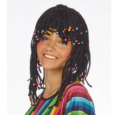 Rasta wig with braids and beans - one size