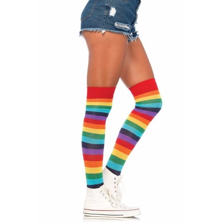 Rainbow ladies stockings