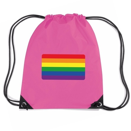 Rainbow flag nylon bag 