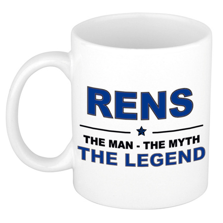 Rens The man, The myth the legend cadeau koffie mok / thee beker 300 ml