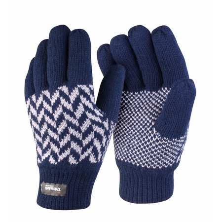 Result pattern thinsulate gloves