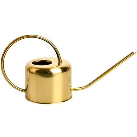 Retro flower watering can gold for inside 900 ml