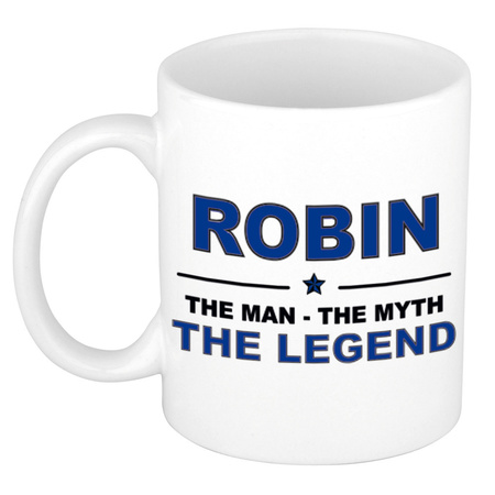 Robin The man, The myth the legend cadeau koffie mok / thee beker 300 ml