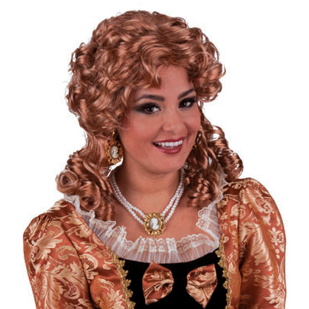 Baroque wig bronze colour