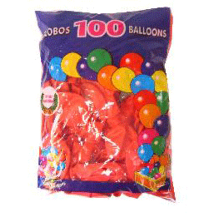 Rode ballonnen 100 stuks