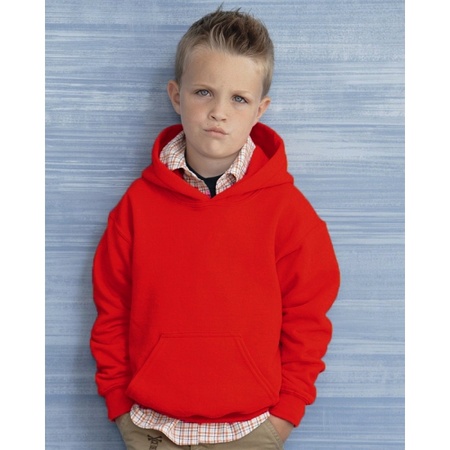 Rode capuchon sweater voor jongens
