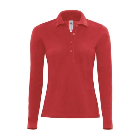 Red ladies polo shirt