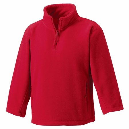 Rode fleece trui voor meisjes