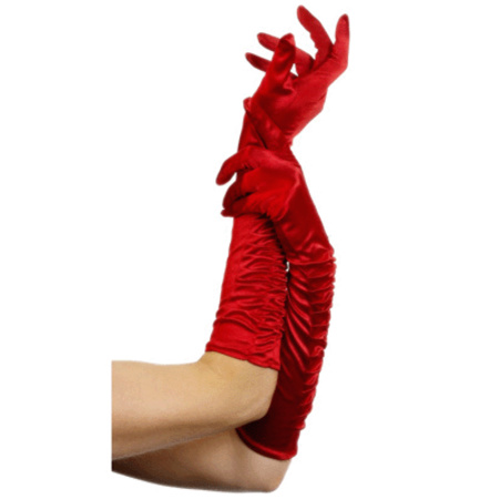 Rode handschoenen 46 cm