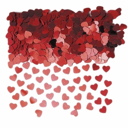 Red hearts confetti 6 zakjes