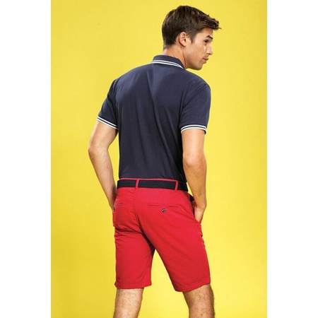 Chino shorts red for men