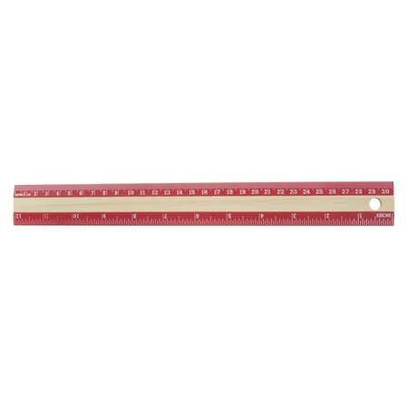 Red ruler 30 cm
