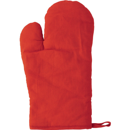 Red oven mitt/glove kitchen textiles