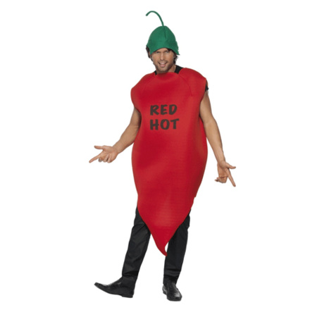 Red chilli pepper costume men