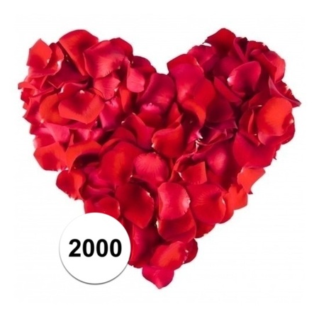 Rode rozenblaadjes 2000 stuks