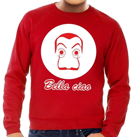 Rode Salvador Dali sweater voor heren
