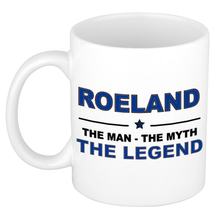 Roeland The man, The myth the legend cadeau koffie mok / thee beker 300 ml