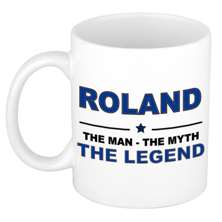 Roland The man, The myth the legend cadeau koffie mok / thee beker 300 ml