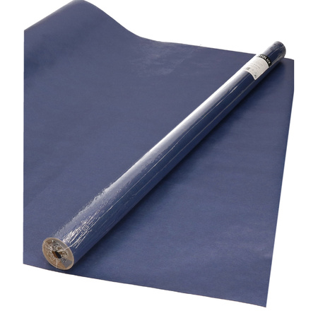 Rollen Kraft inpakpapier donkerblauw 200 x 70 cm