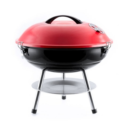 Round barbecue red