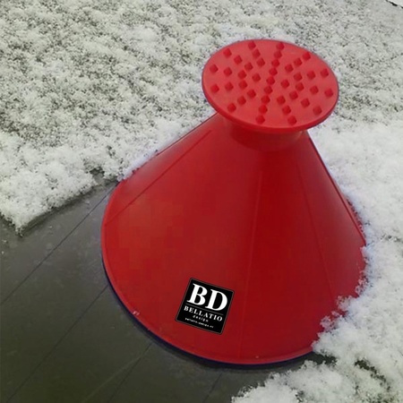 Car ice scraper cone red