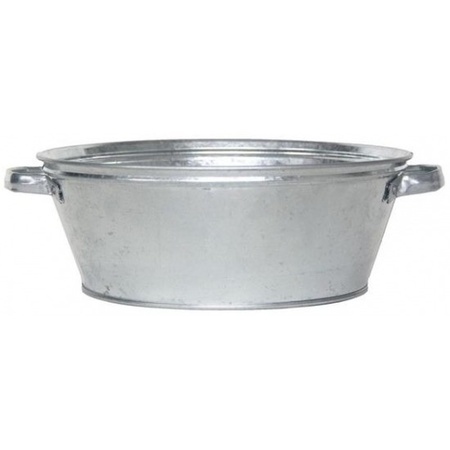 Round silverdrinks bucket/cooler 9 liter