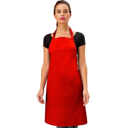 Barbecue apron for adults red