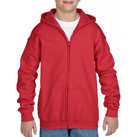 Red hooded vest for boys
