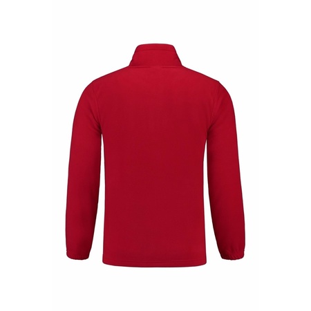 Rood fleece vest met rits voor volwassenen