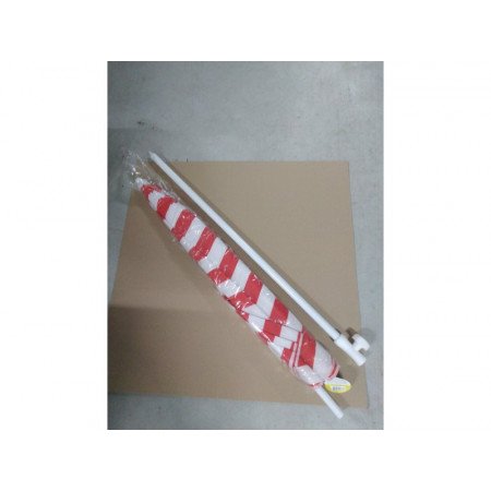 Red striped parasol 180 cm