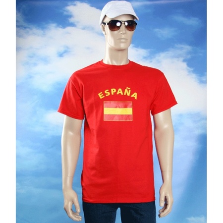 Rood heren t-shirt Spanje