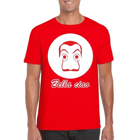 Rood Salvador Dali t-shirt voor heren