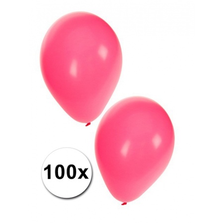 Roze ballonnen 100 stuks